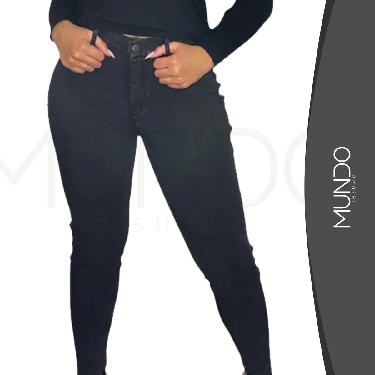 GENERICO - Pantalón Leggins Japeados Tipo Jeans Elástico De Mujer colores…