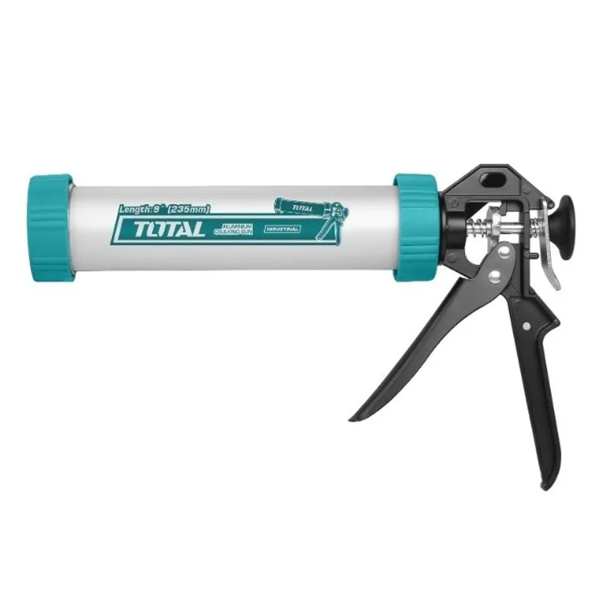 TOTAL TOOLS - Pistola Calafatera Aluminio Para Pate Silicona 9 PuLG