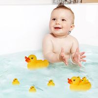 Set Patitos De Hule Para El Baño Niños 4 Unidades