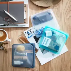 STASHER - Bolsa de silicona para sandwich color aqua
