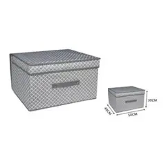 GENERICO - Caja Organizadora De Ropa Closet Con Tapa 50x40x30 Cm