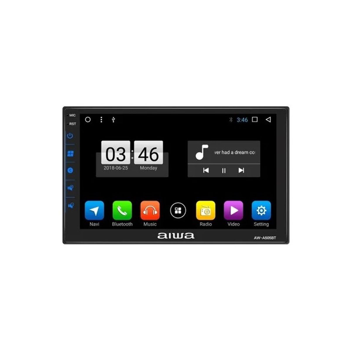 AIWA - Radio Auto 2 Din Android Touch Hd De 7'' Aiwa Aw-a505bt