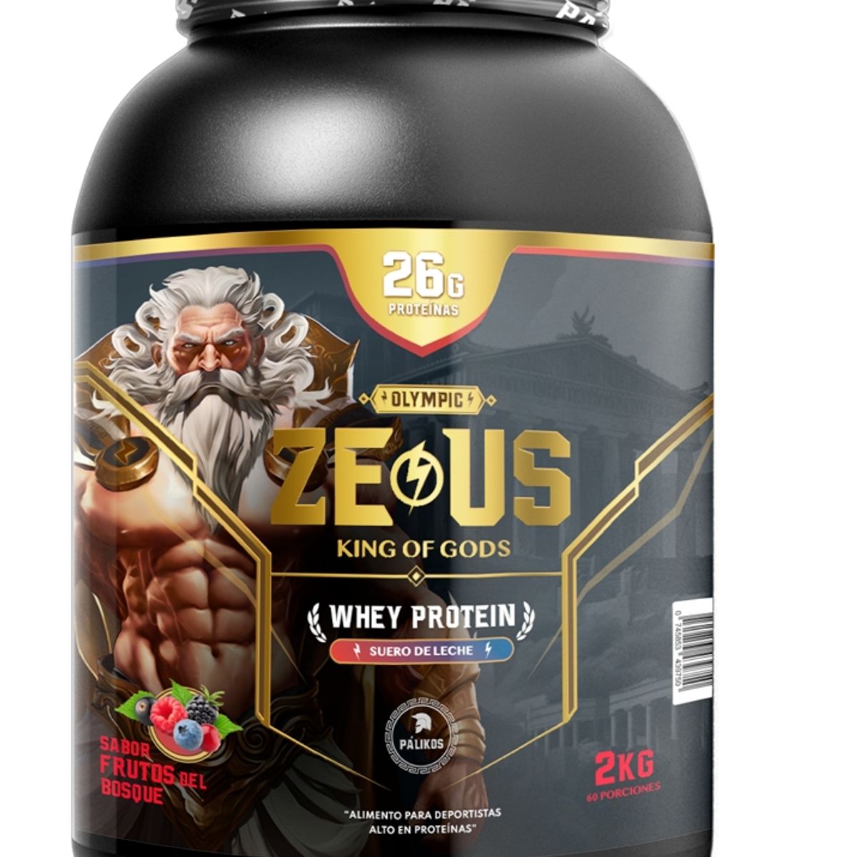 PALIKOS FITNESS - Proteina 2kg Sabor Frutos del Bosque