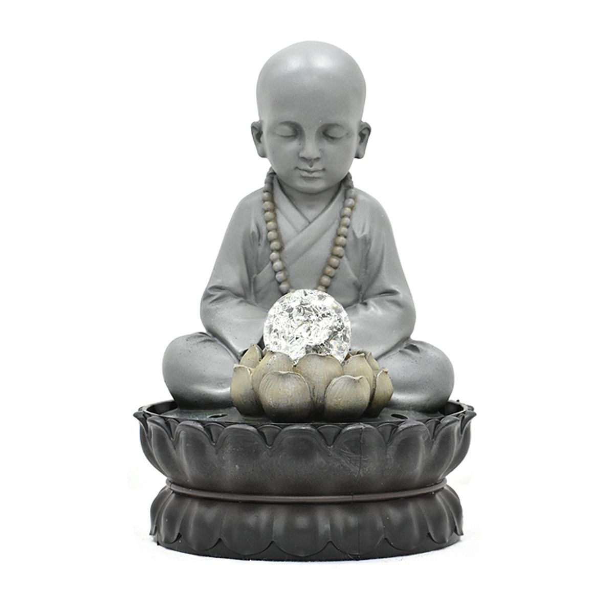 GENERICO - FUENTE AGUA MONJE EN ORACION ( 20 x 20 x 29 cm)