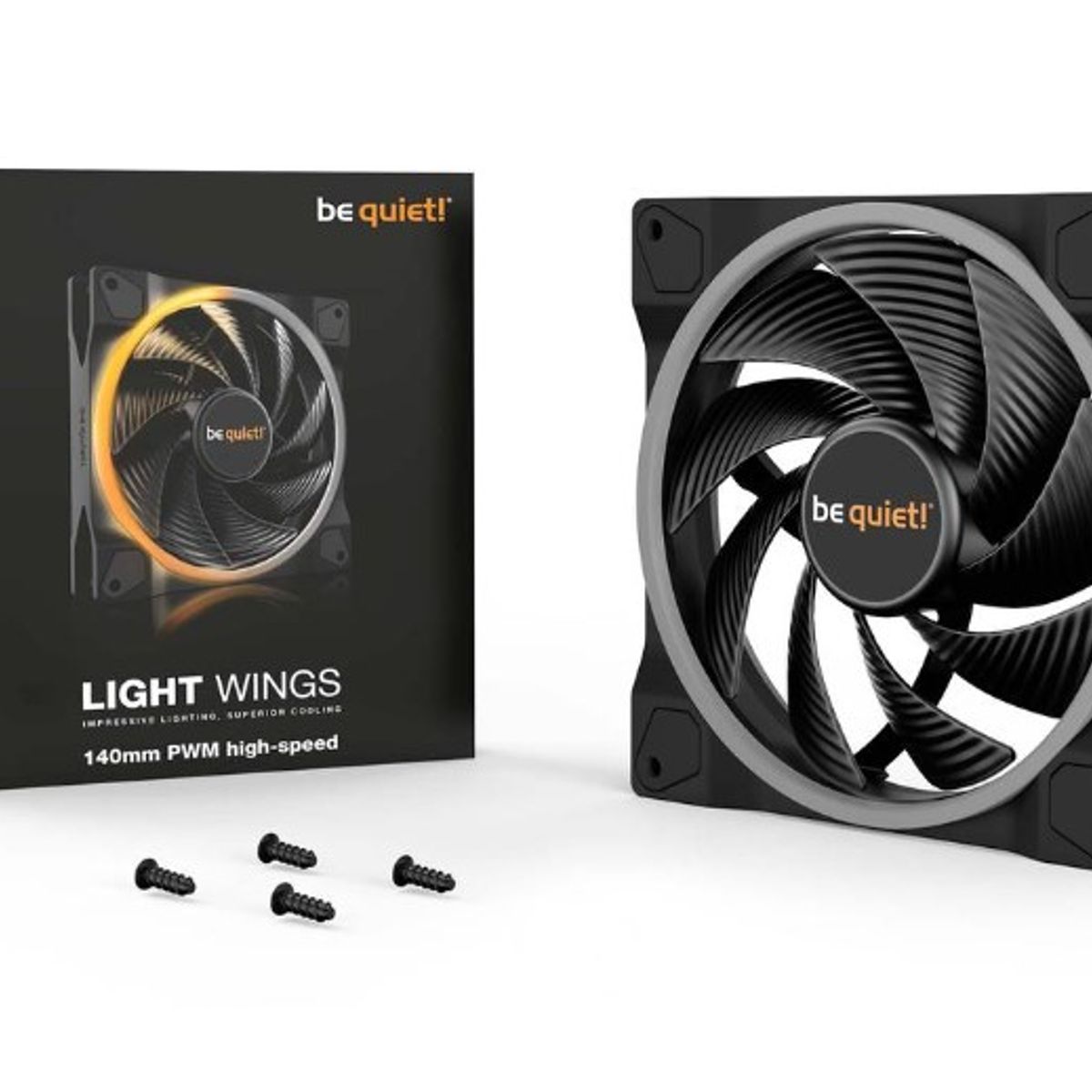 BE QUIET - Ventilador para Gabinete be quiet Light Wings 140mm PWM High-Speed