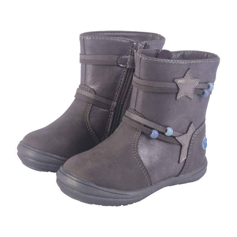 Bota Bebé Niña Gris oscuro