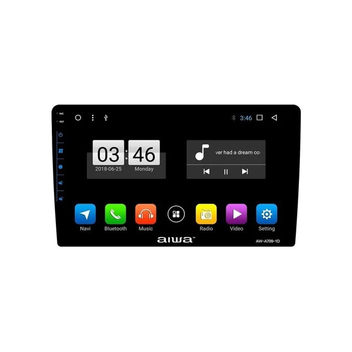 AIWA - Radio Auto Android Con Pantalla Tactil Hd 9 Wifi Aw-a709.