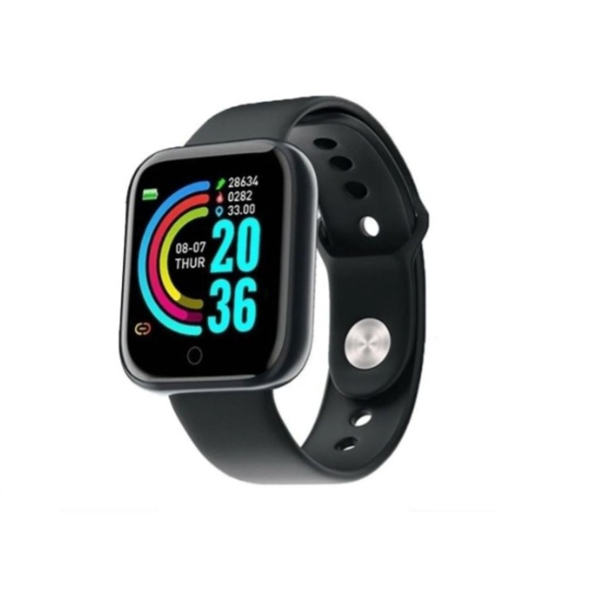 GENERICO - Smartwatch Smart Bracelet D20 Caja de Plástico Plata Malla Negro