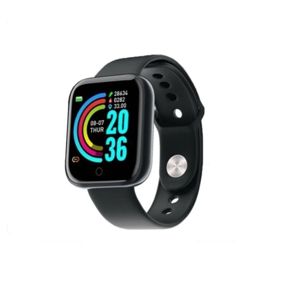 GENERICO - Smartwatch Smart Bracelet D20 Caja de Plástico Plata Malla Negro