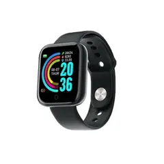 GENERICO - Smartwatch Smart Bracelet D20 Caja de Plástico Plata Malla Negro