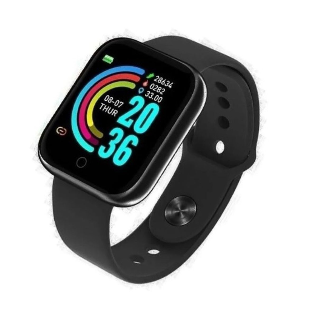 GENERICO - Smartwatch Smart Bracelet D20 Caja de Plástico Plata Malla Negro