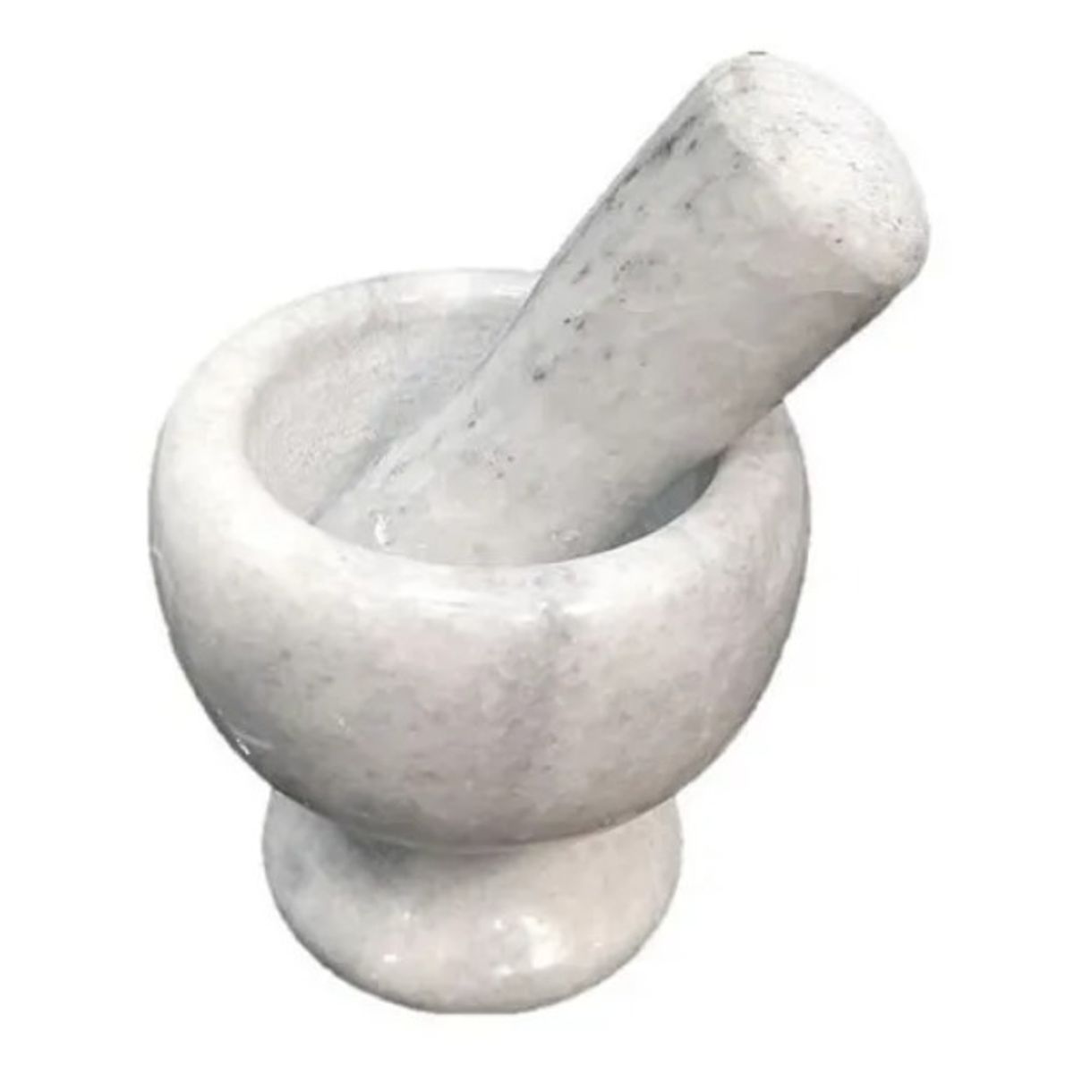 GENERICO - Mortero De Mármol Moledor hierbas Mezcla Tritura Cocina.