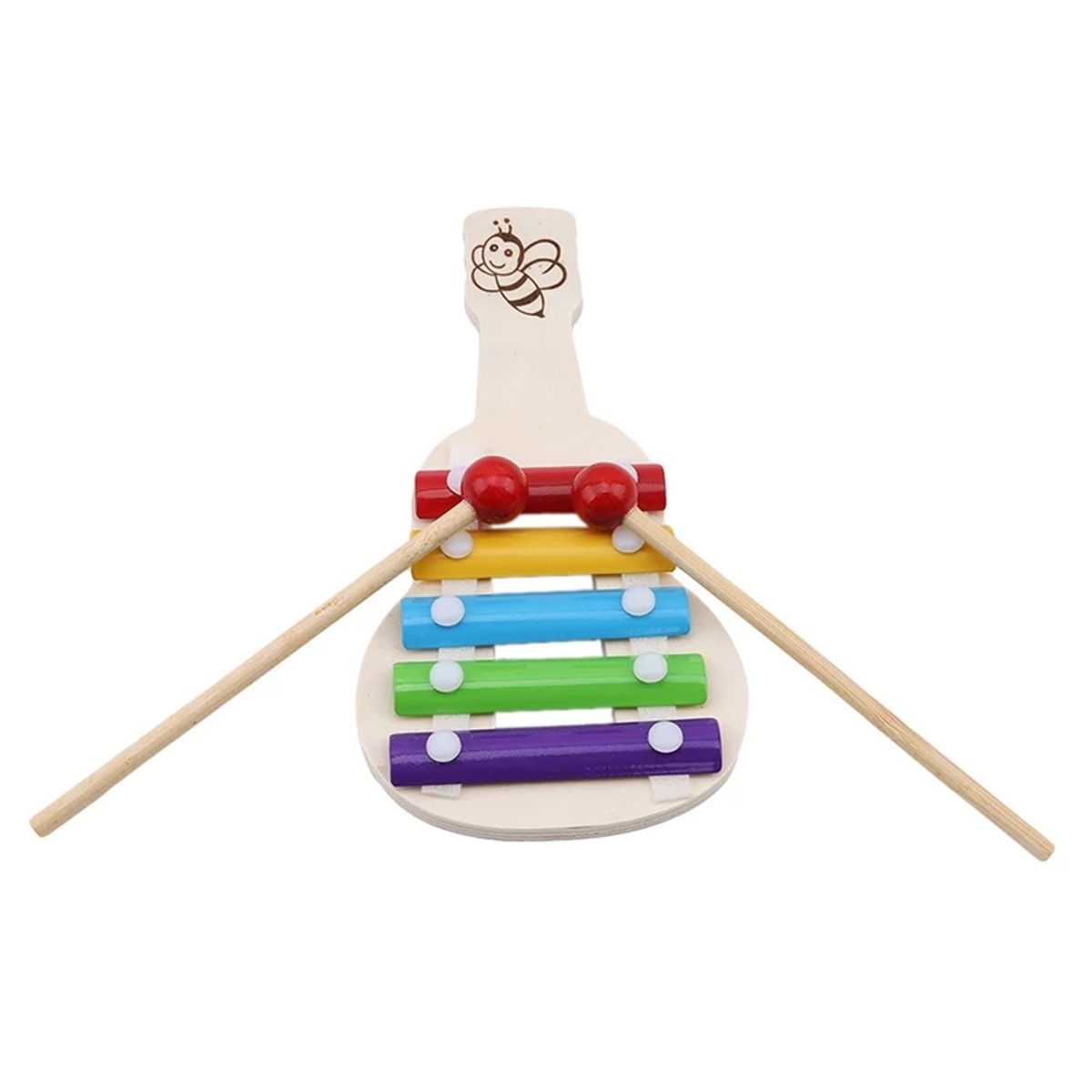 COCHOLITO KIDS - Xilófono Arcoiris De Madera Para Bebes