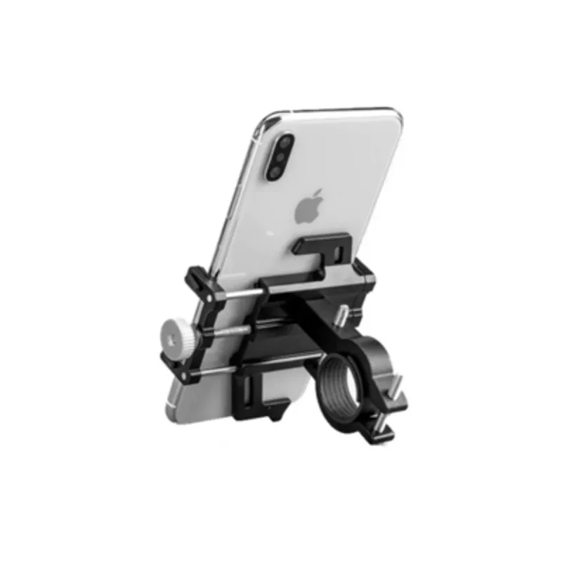 ROCKBROS - Soporte Celular Rockbros Aluminio 5 Puntos Agarre Moto Bici