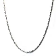 ANDREA COGGIOLA JOYAS - Cadena Cordón Tupido Enroscado 50cm Plata Fina 925