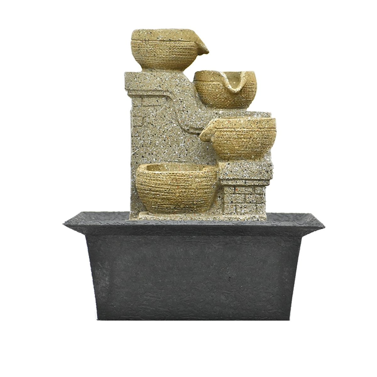 GENERICO - FUENTE AGUA CANTAROS DE TIERRA ( 18 x 13 x 22 cm)