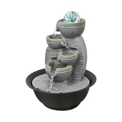 GENERICO - FUENTE DE AGUA CANTAROS DE PIEDRA ( 20 x 20 x 28 cm)