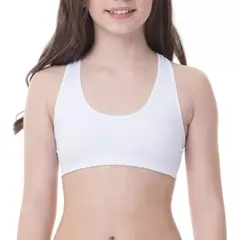 EVERSO - Pack 6 Petos Niña Sostén Deportivo Juvenil 100 Algodón.