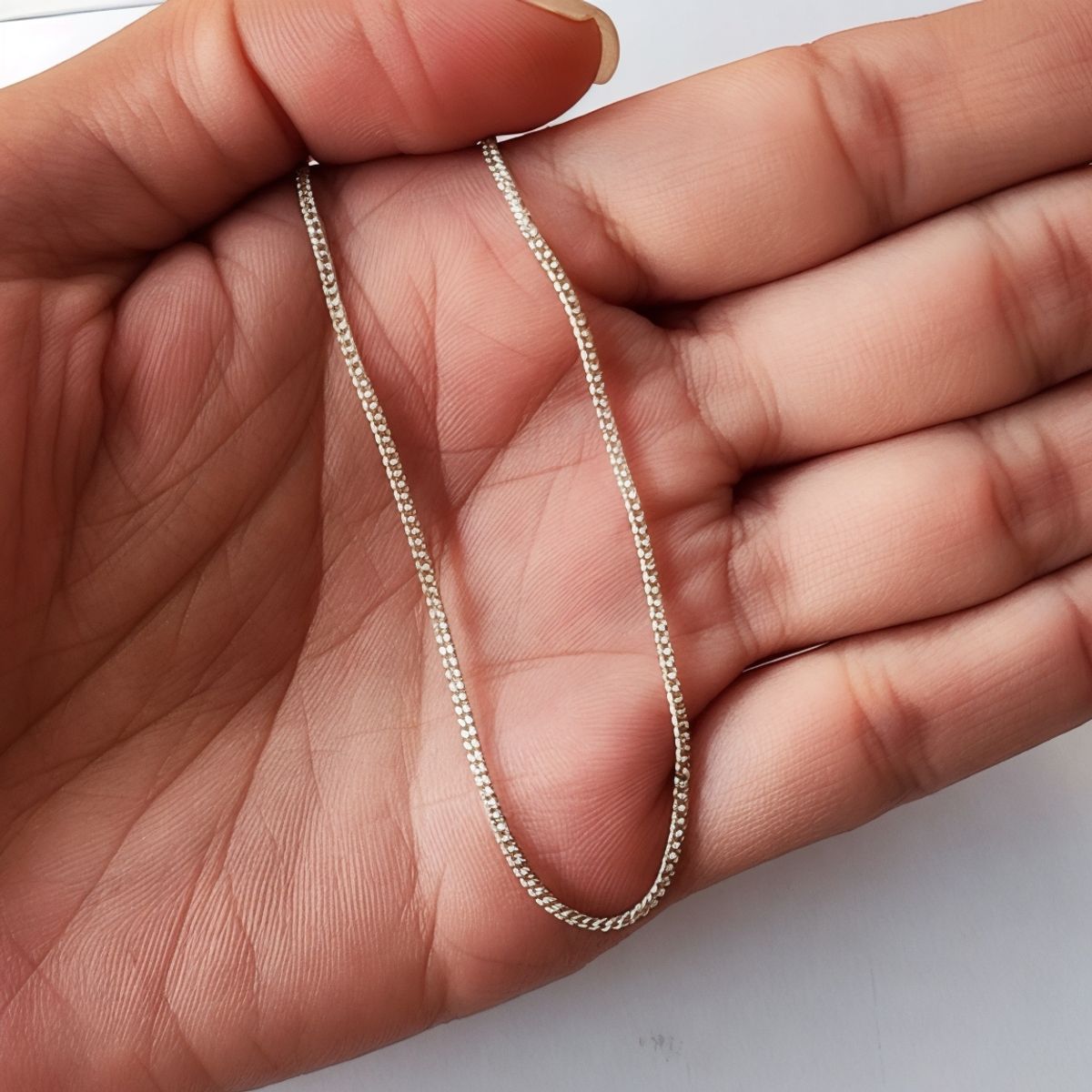 COGGIOLA - Cadena Grumet 50cm Plata Fina 925