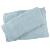 JUEGO DE TOALLAS COLOR CELESTE 100 POR 100 ALGODON
