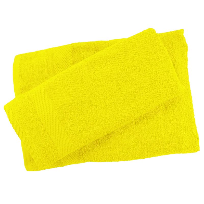 SUEÑO BLANCO - JUEGO DE TOALLAS COLOR AMARILLO 100 POR 100 ALGODON