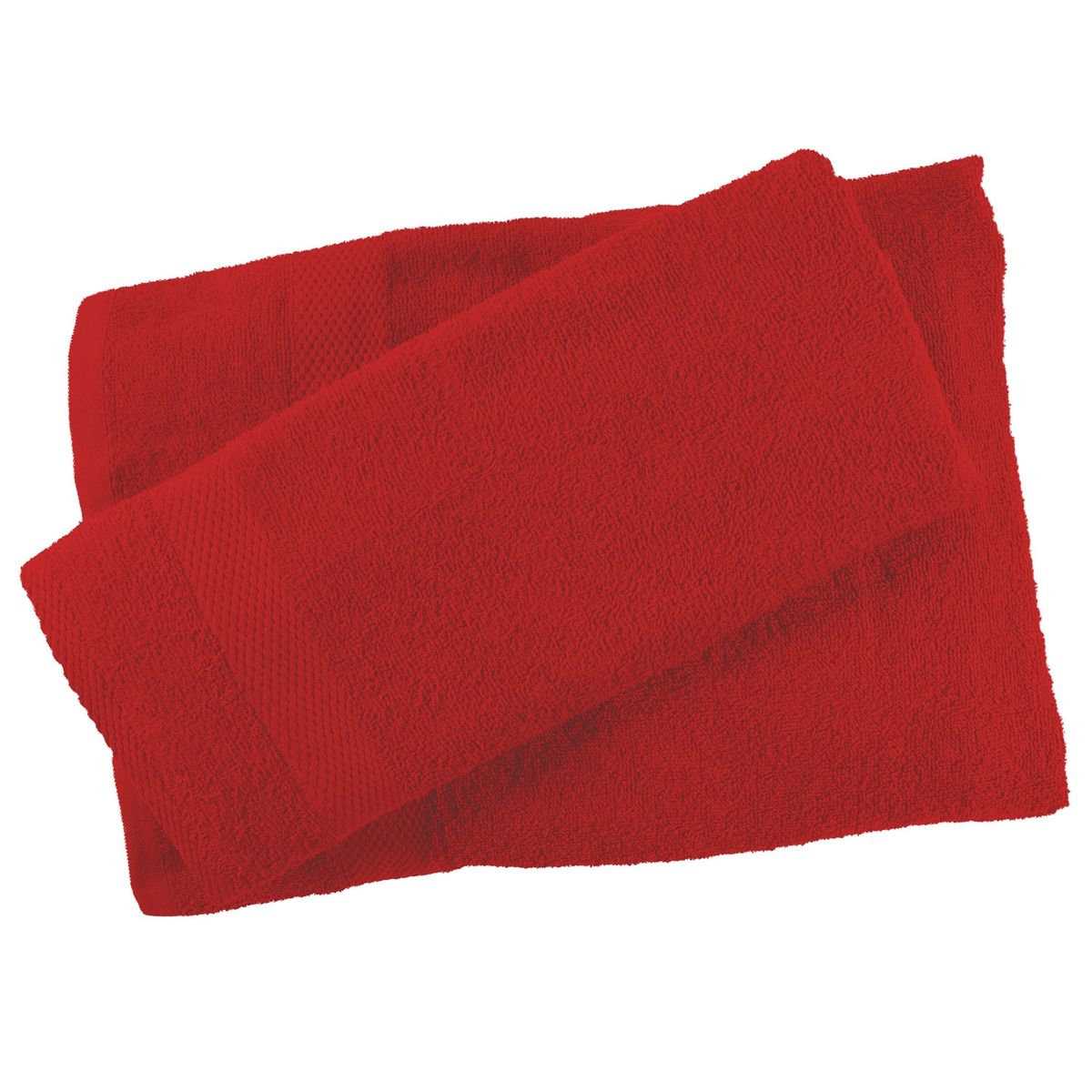 SUEÑO BLANCO - JUEGO DE TOALLAS COLOR ROJO 100 POR 100 ALGODON