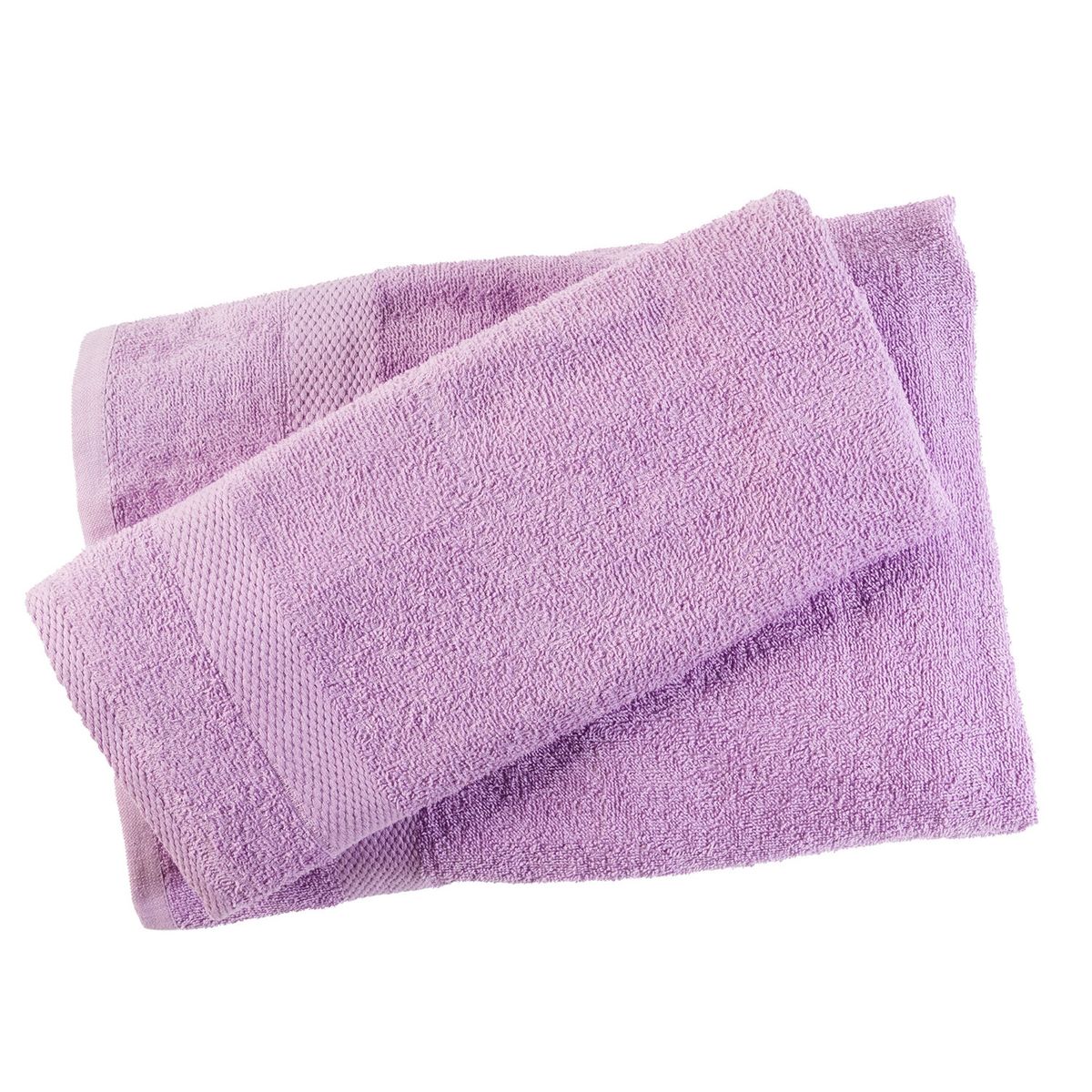 SUEÑO BLANCO - JUEGO DE TOALLAS COLOR LILA 100 POR 100 ALGODON