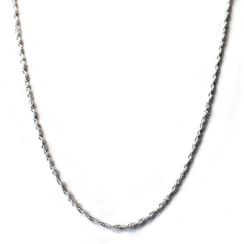 ANDREA COGGIOLA JOYAS - Cadena Cordón Tupido Enroscado 45cm Plata Fina 925