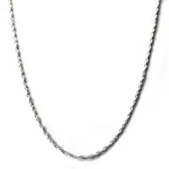 ANDREA COGGIOLA JOYAS - Cadena Cordón Tupido Enroscado 45cm Plata Fina 925