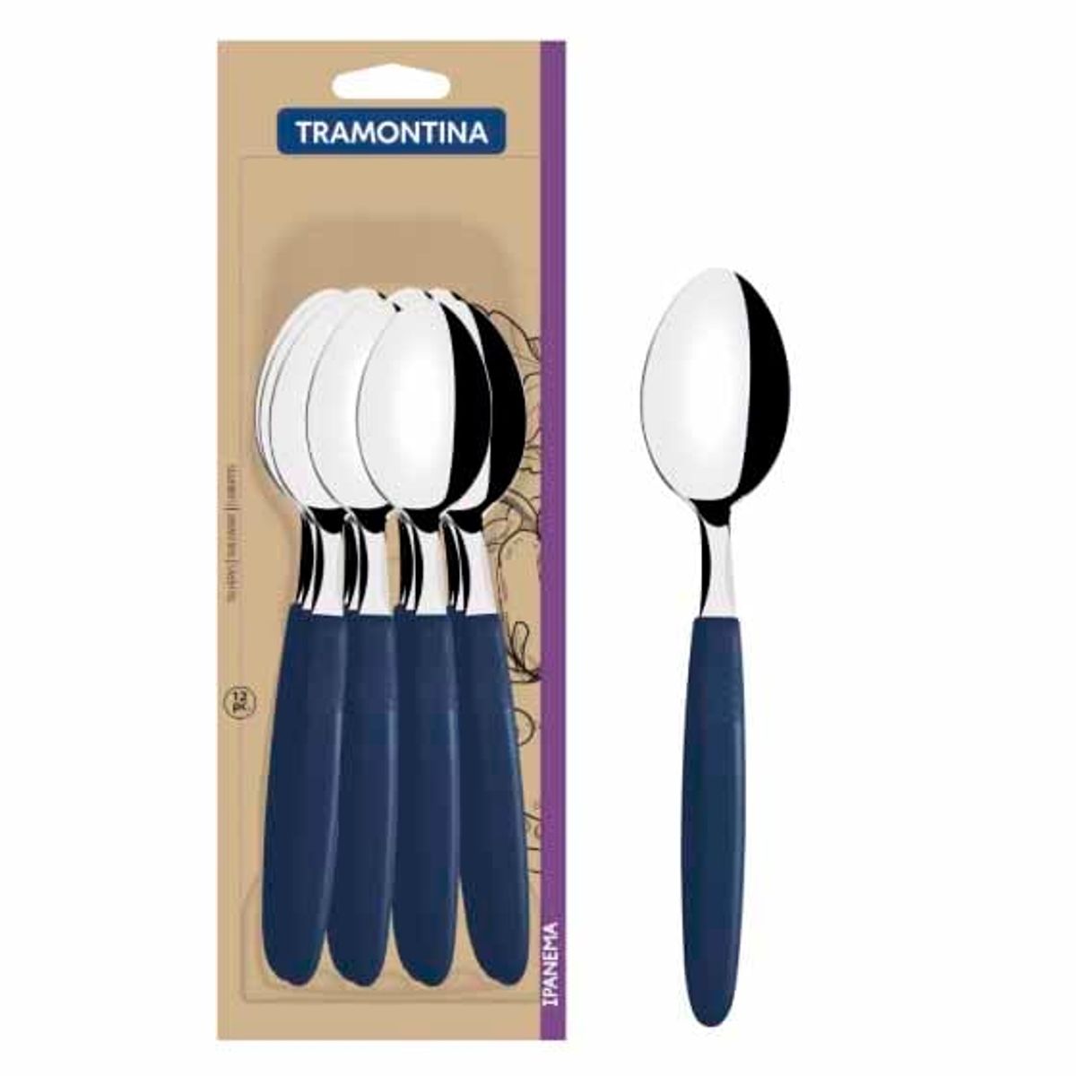 TRAMONTINA - Cuchara De Té Y Postre Tramontina Ipanema 12Unds 