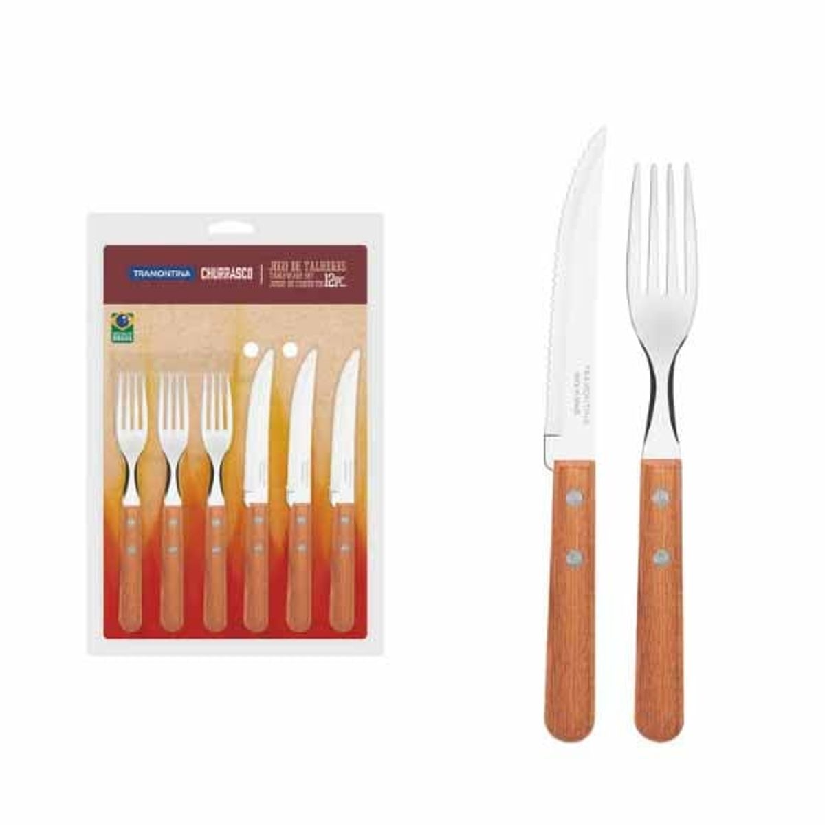 TRAMONTINA - Tramontina Churrasco Juego de Cubiertos 12unds