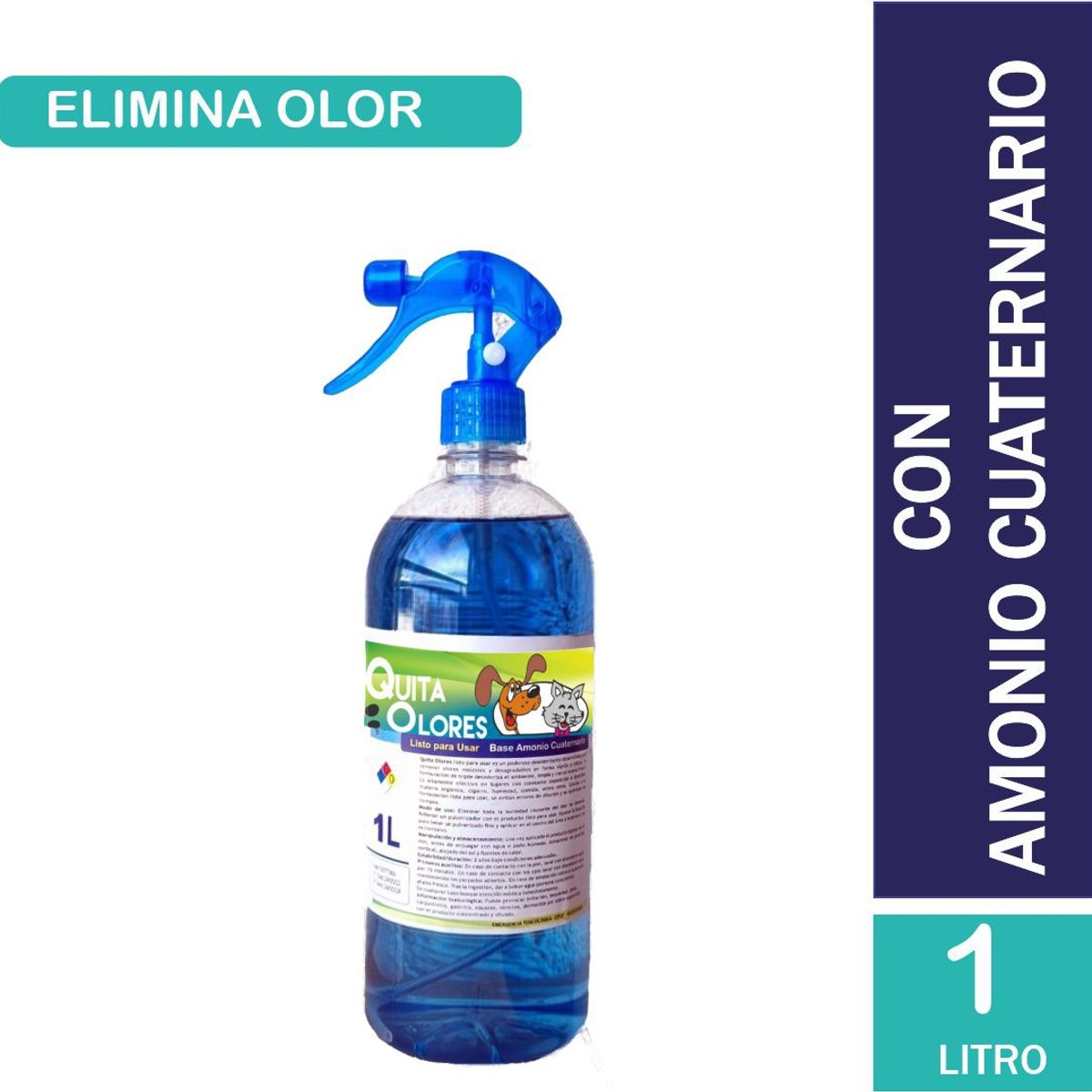 WINKLER - Eliminador Y Destructor De Olores De Orina Mascotas 1litro.