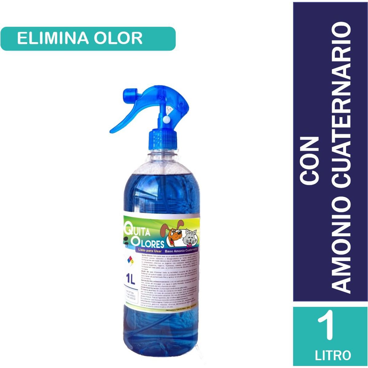 WINKLER - Eliminador Y Destructor De Olores De Orina Mascotas 1litro.