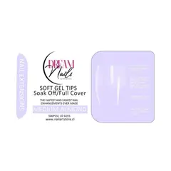GENERICO - Caja 500 tips para Soft Gel Dream Nails Medium Almond