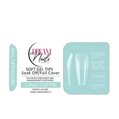 GENERICO - Caja 500 tips para Soft Gel Dream Nails Long coffin
