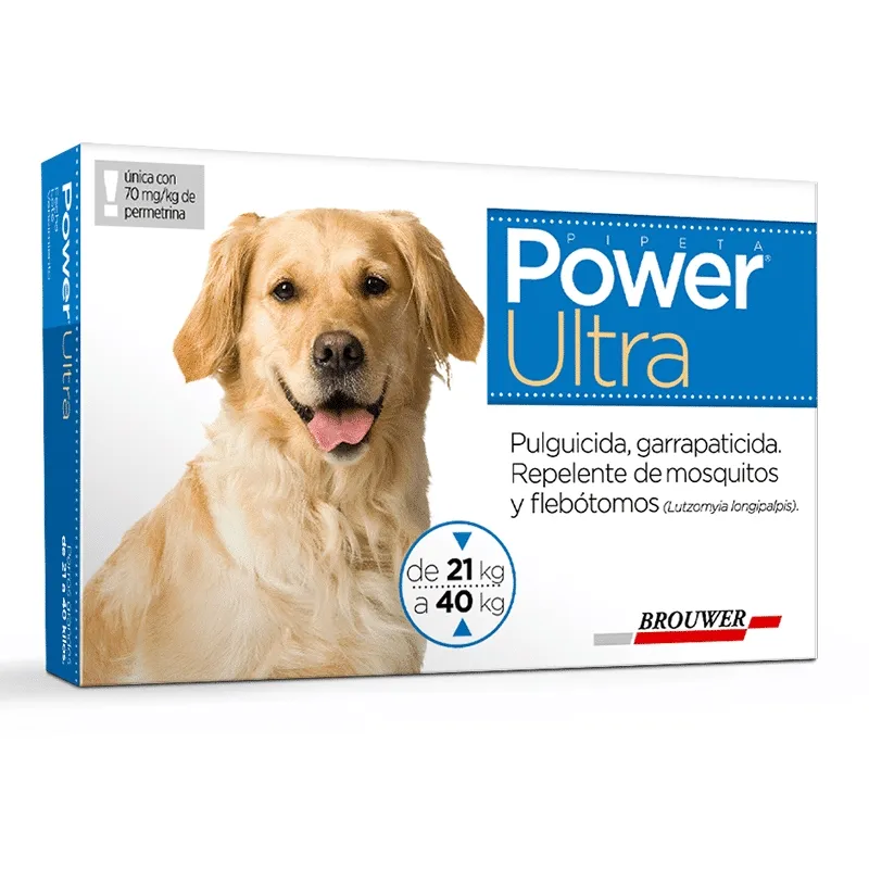 GENERICO - Pipeta Antipulga. Power Ultra para Perros - 21 a 40kg