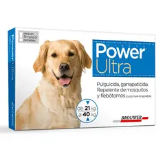 GENERICO - Pipeta Antipulga. Power Ultra para Perros - 21 a 40kg