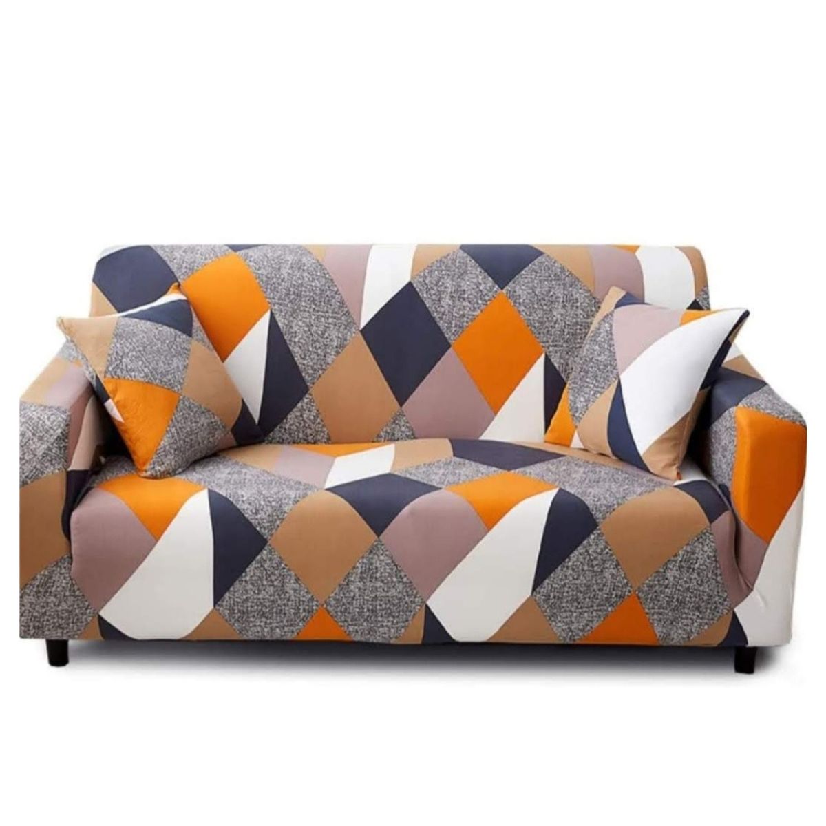 GENERICO - Cubre Sillon de tela elasticada LISA de 3 CUERPOS con DISEÑOS