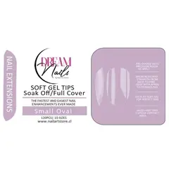 GENERICO - Caja 120 tips para Soft Gel Dream Nails Small Oval