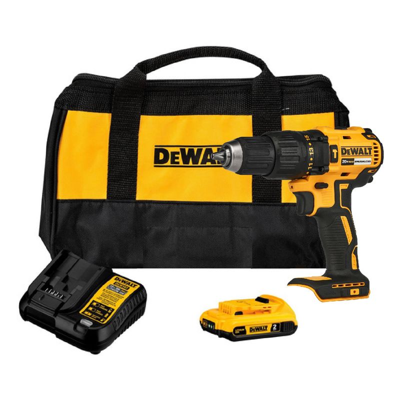 DEWALT - Taladro Percutor Brushless 20v Dewalt Dcd778d1 1 Bateria
