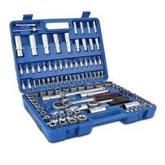 GENERICO - Set Caja Juego Dados 108 Piezas Chicharra 1/2 Y 1/4 Pulgada