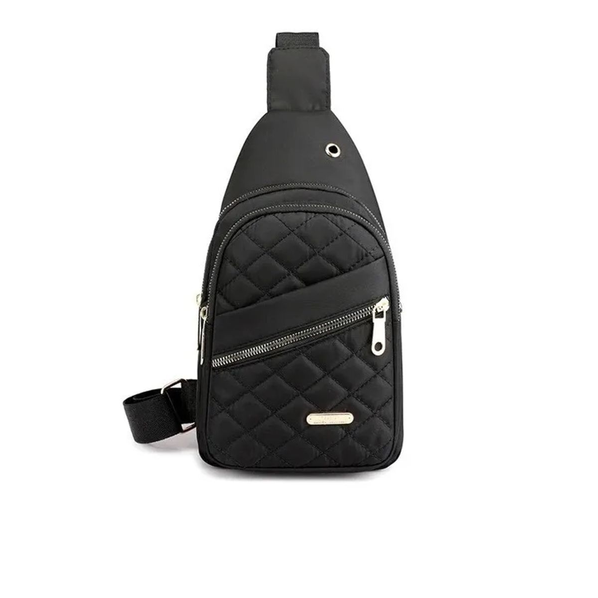 CARIBEE - Bolso Cruzado Bandolera Mujer Elegante Negro