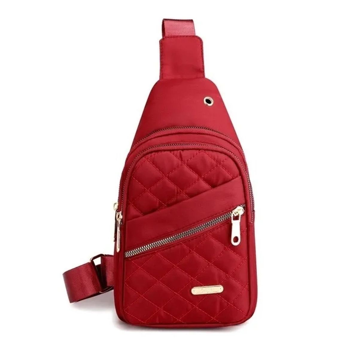 CARIBEE - Bolso Cruzado Bandolera Mujer Elegante Rojo