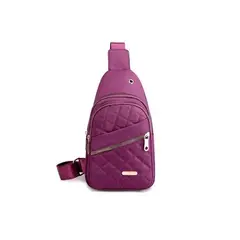 CARIBEE - Bolso Cruzado Bandolera Mujer Elegante Violeta