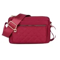 Cartera Para Dama Hombro Bandolera Impermeable Rojo