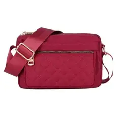 CARIBEE - Cartera Para Dama Hombro Bandolera Impermeable Rojo