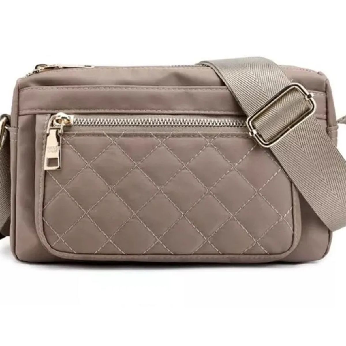 CARIBEE - Cartera Para Dama Hombro Bandolera Impermeable Beige