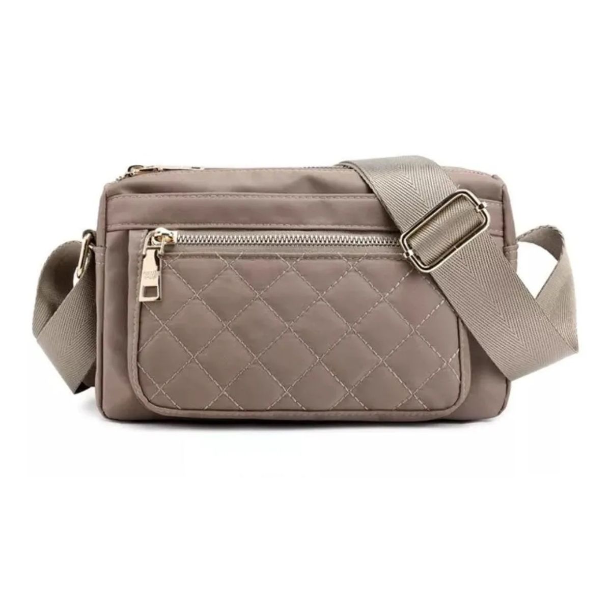 CARIBEE - Cartera Para Dama Hombro Bandolera Impermeable Beige