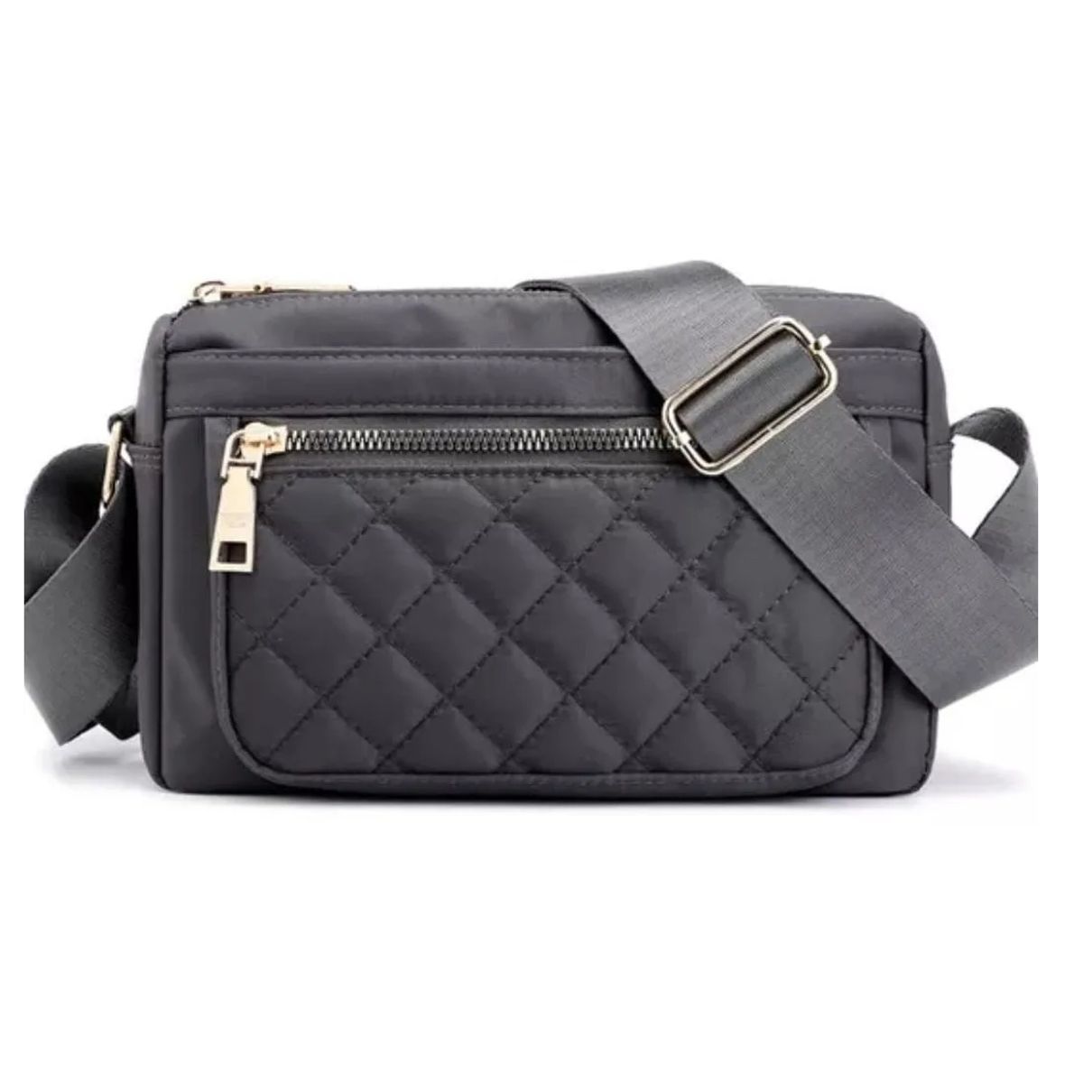 CARIBEE - Cartera Para Dama Hombro Bandolera Impermeable Gris