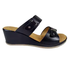THUNDER BLUE - Sandalias Con Plataforma De Mujer 523-3 Negro